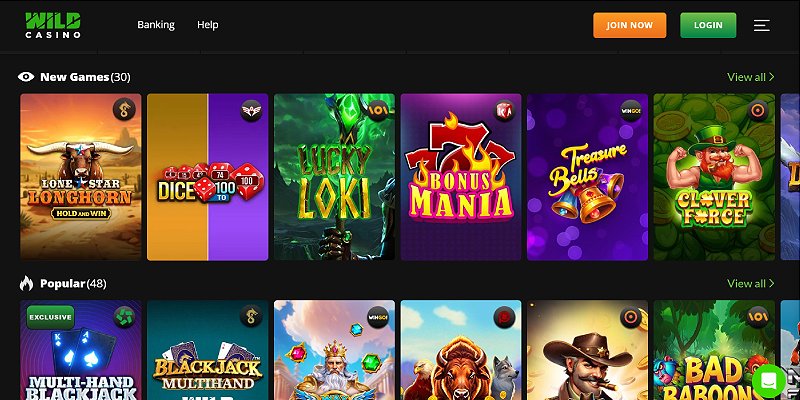 Wild Casino online slots