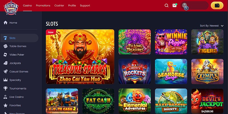 All Star Slots online casino games