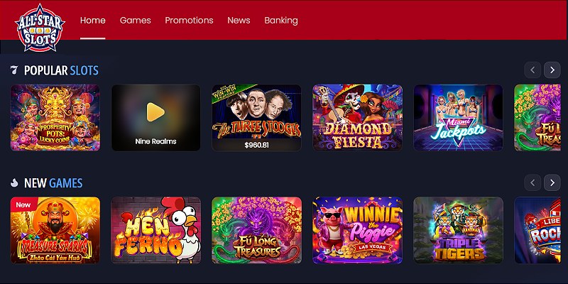 All Star Slots online casino games