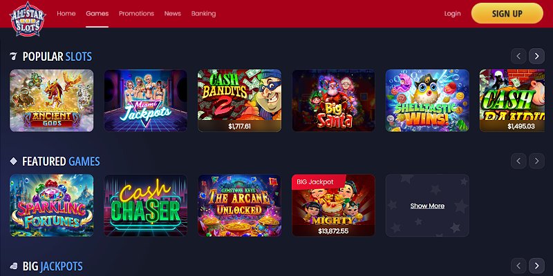 All Star Slots online casino games
