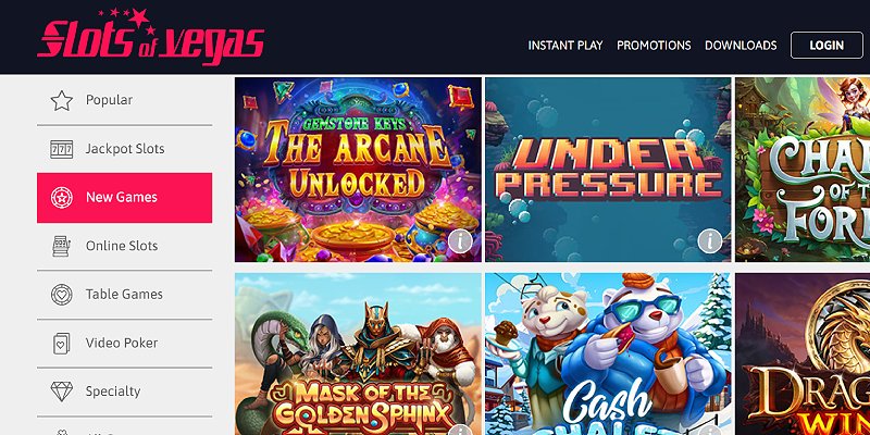 Slots of Vegas online casino games