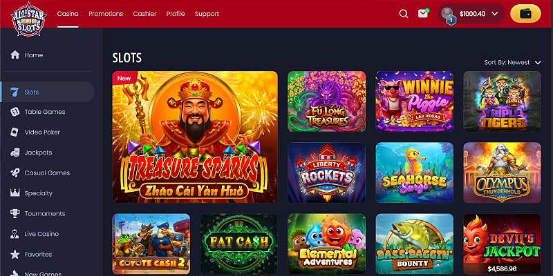 all star slots homepage