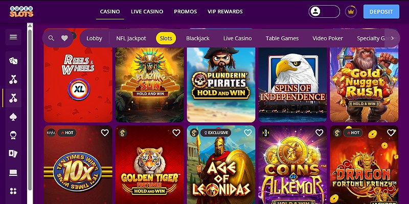 Super Slots online casino for South Dakota players