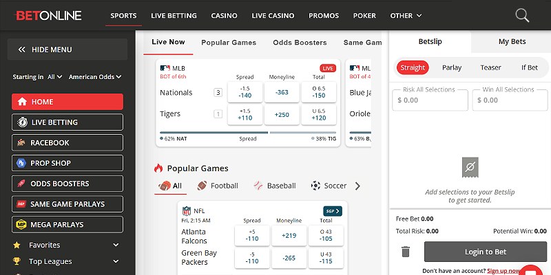 BetOnline sports betting app